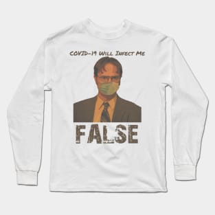 Dwight Schrute COVID-19 Long Sleeve T-Shirt